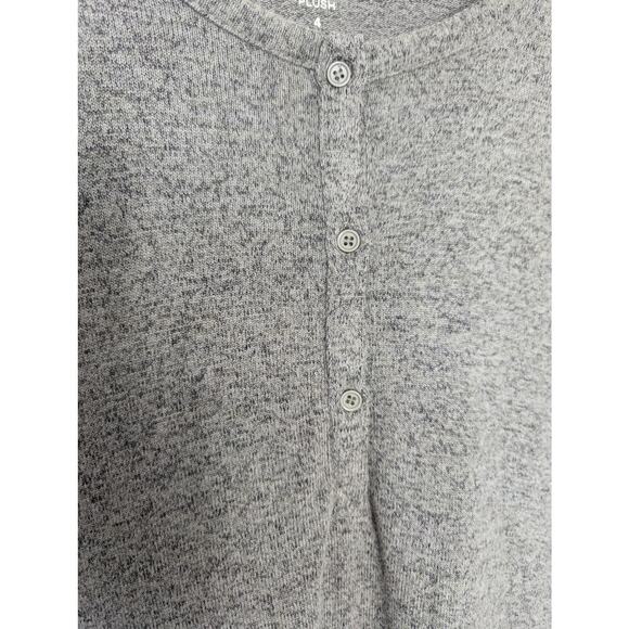 Torrid Super Soft Plush Puff Sleeve Mini Skater Dress in Dusty Olive - Picture 6 of 8